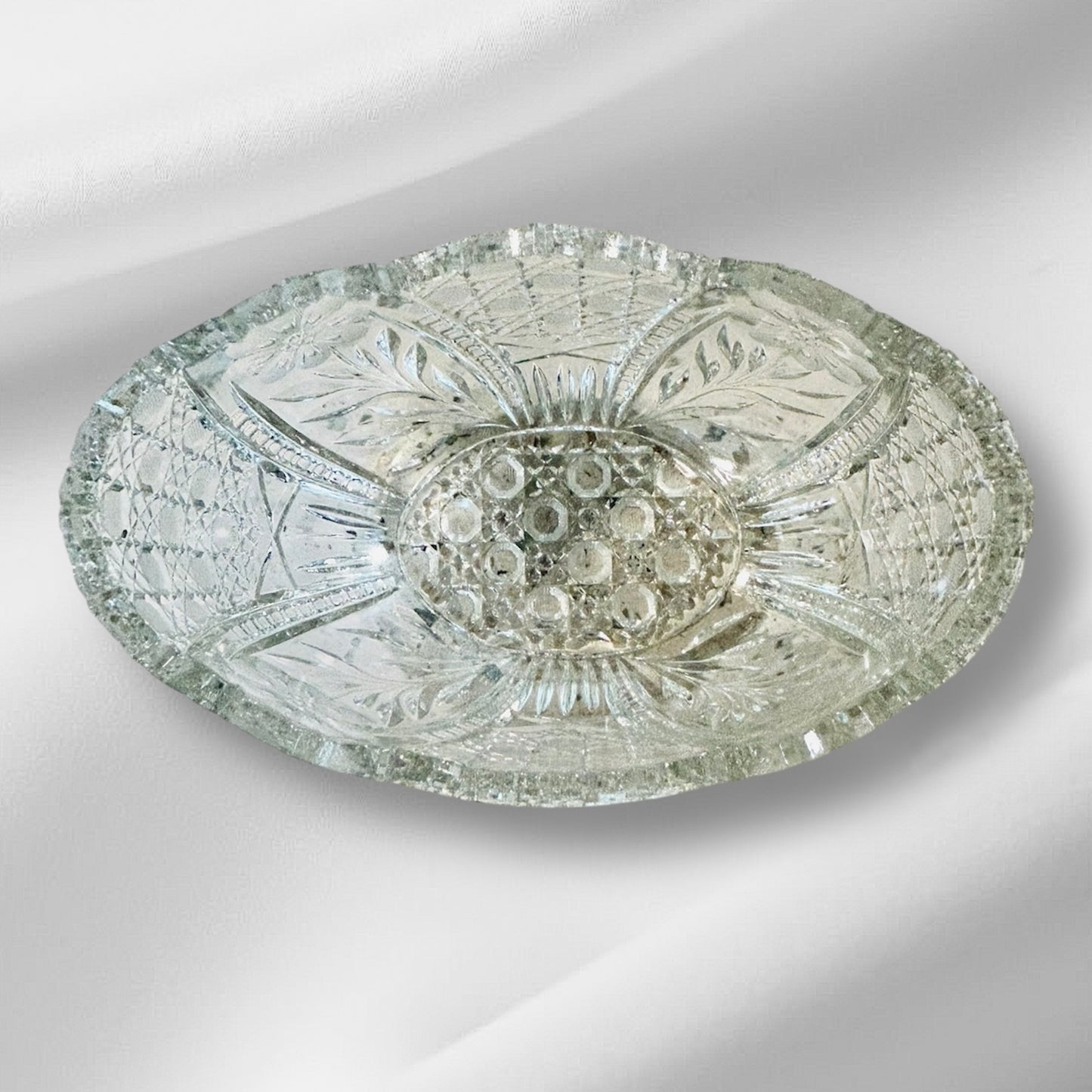Antique American Cut Glass Bowl