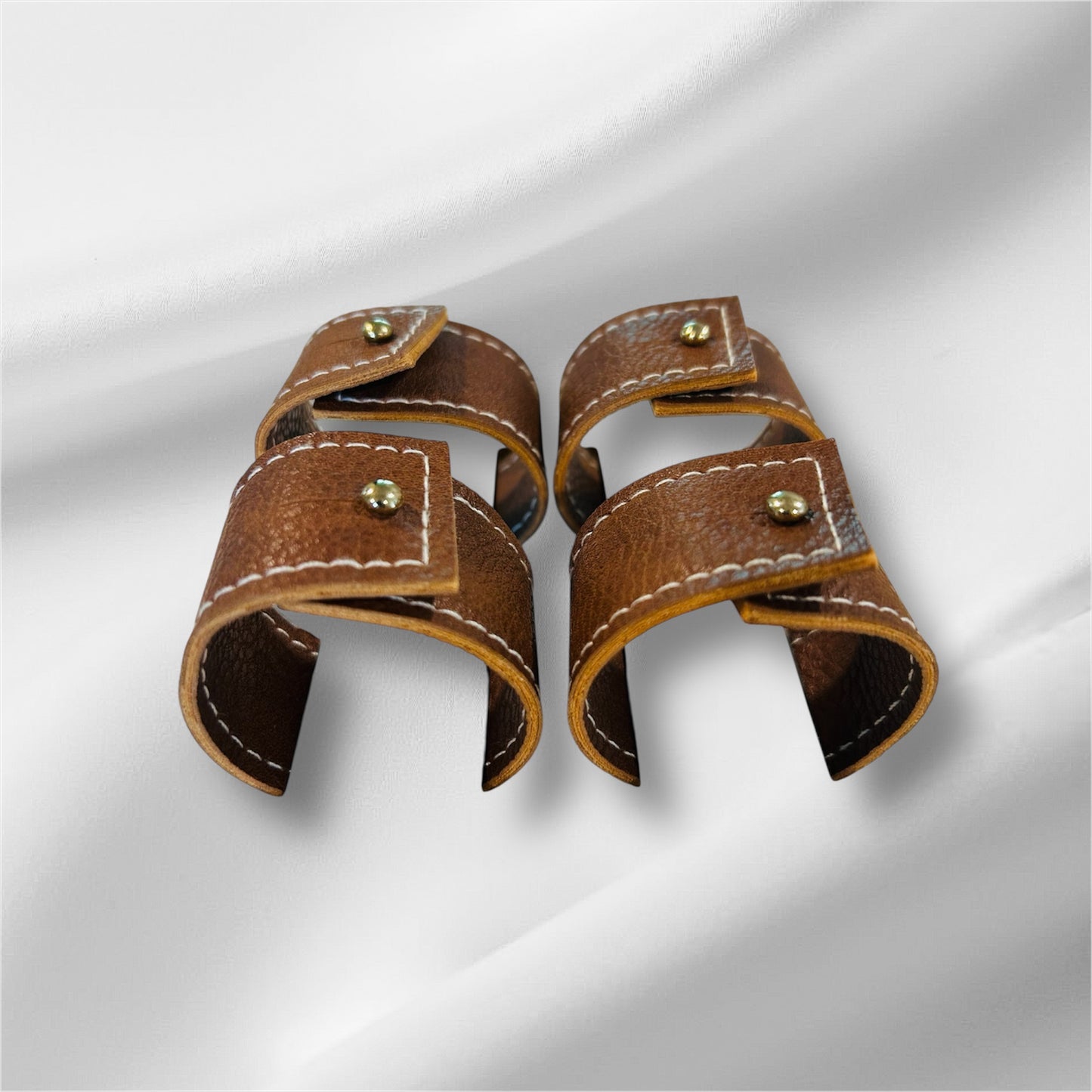 Handmade Guajira Indigenous Brown Napkin Ring Set of 4