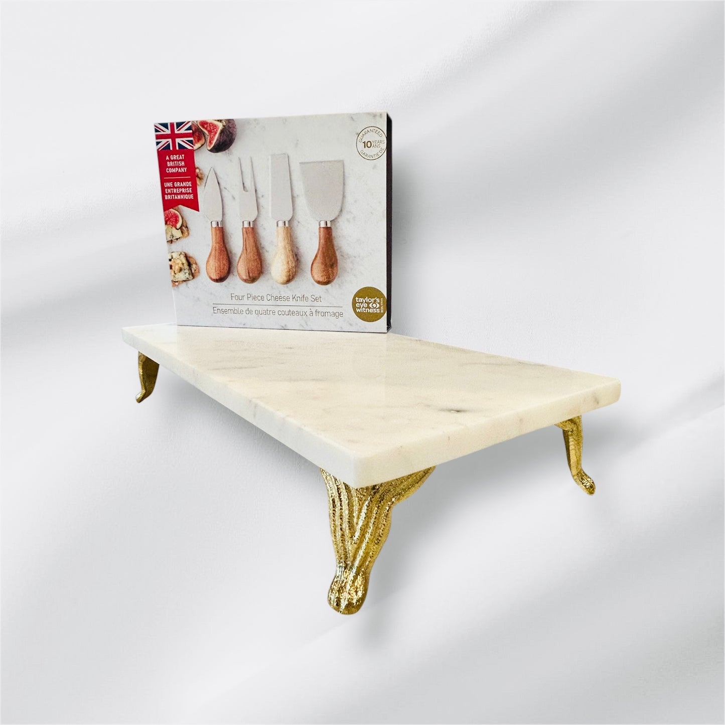 Marble Cheese Tray & knive Set
