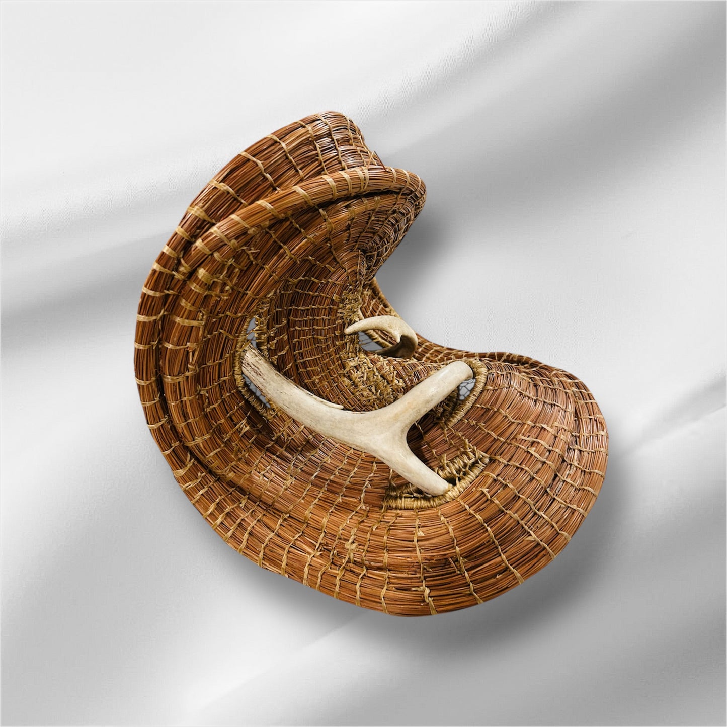 Hand-Crafted Pine Needle Basket by Jenny Wrenn Designs