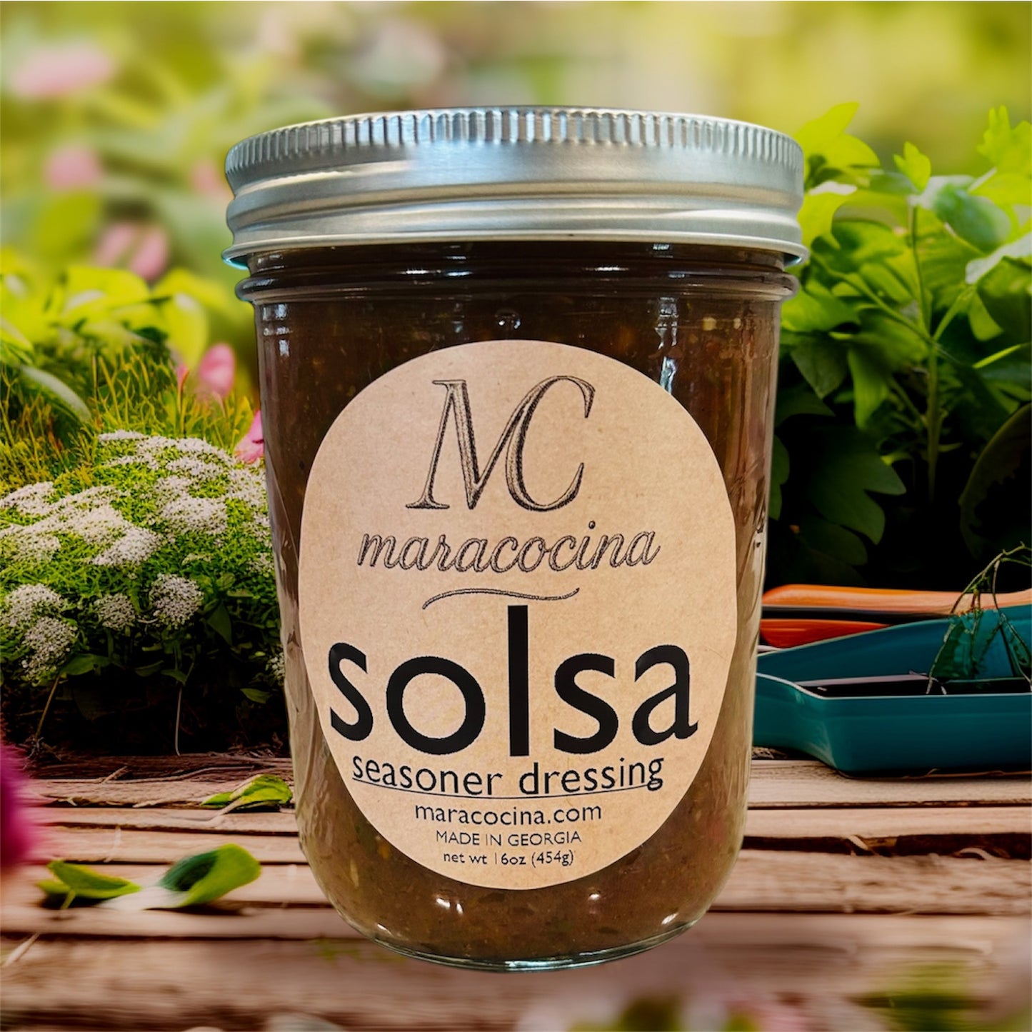 Solsa. Hand-Crafted Salsa Dressing Sauce. Pack of 2