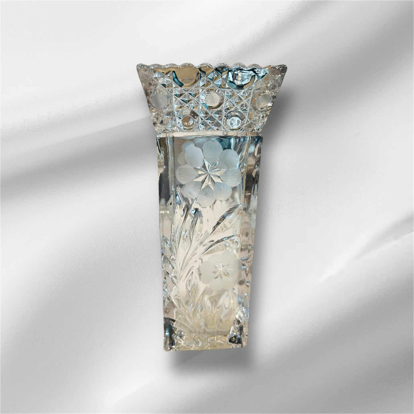 Square Glass Flower Vase