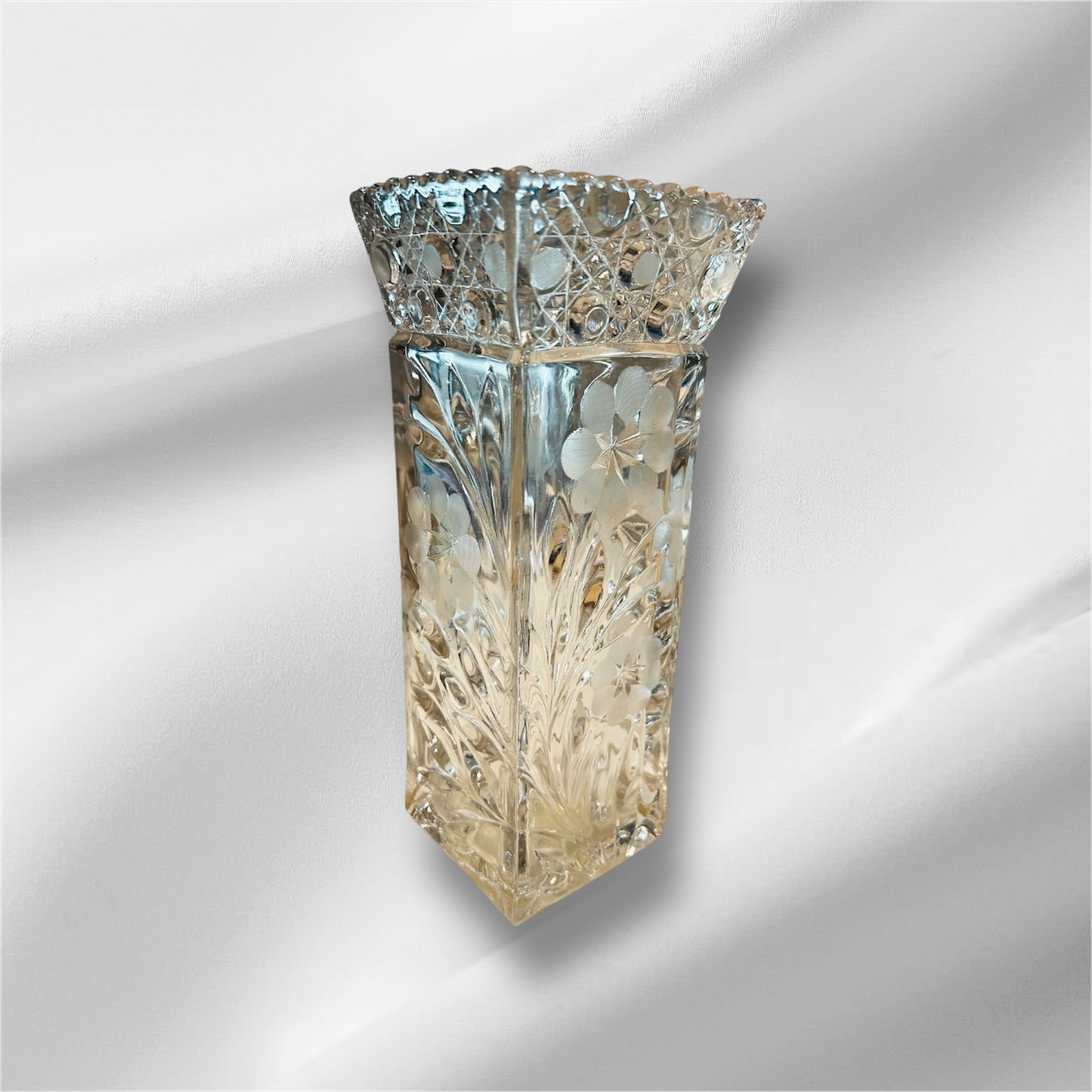 Square Glass Flower Vase