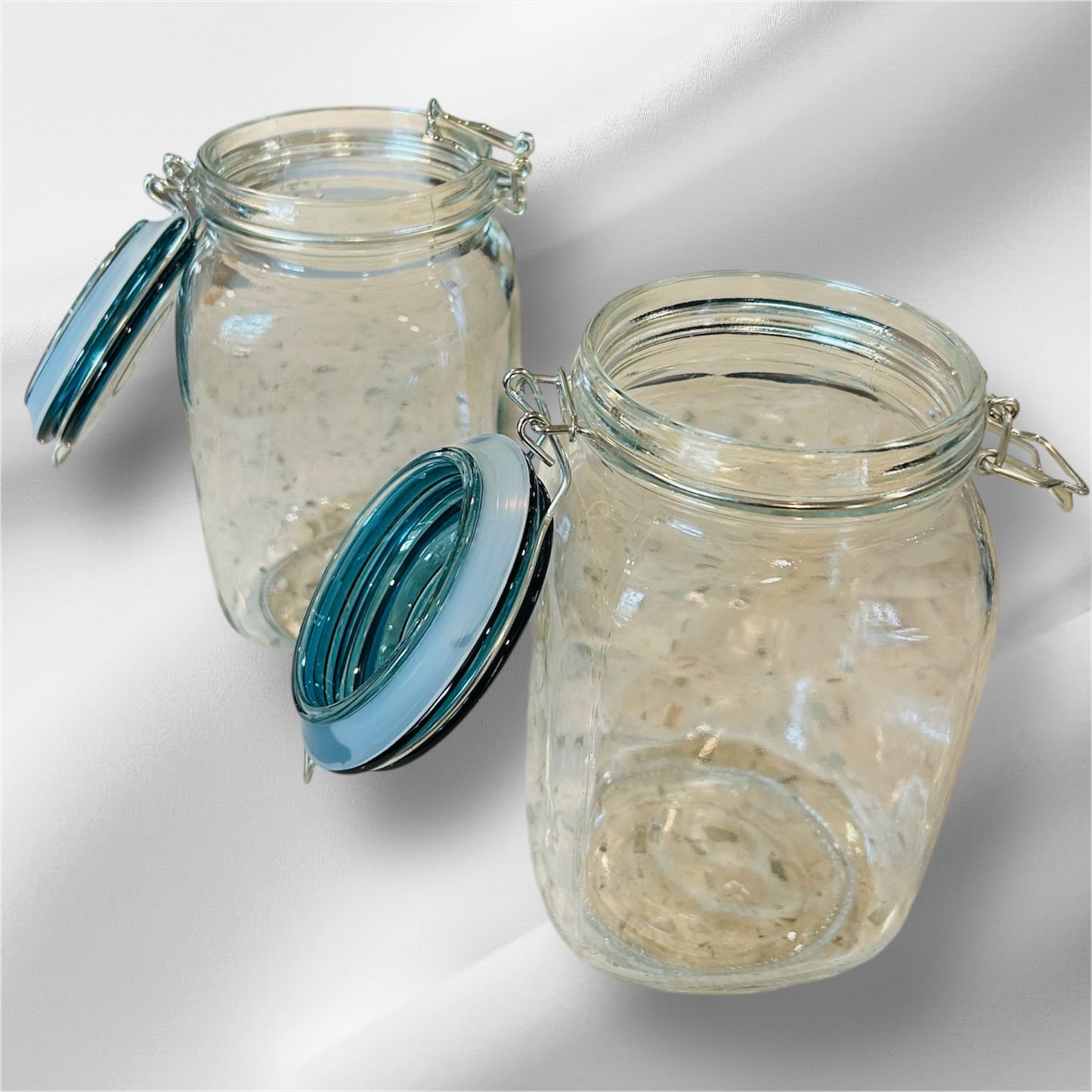Glass Canister Set of 2