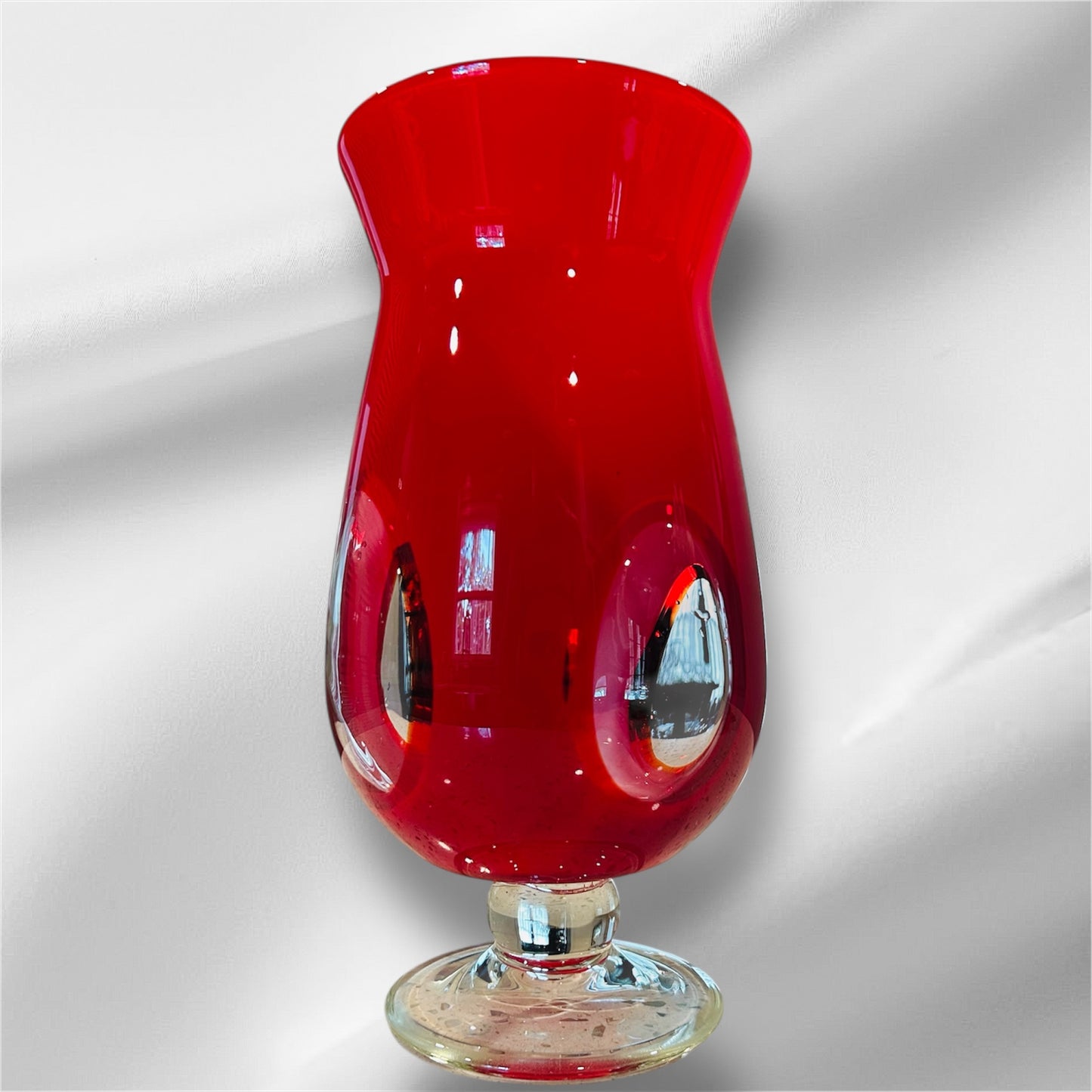 Mid-Century Burgundy Red Vase