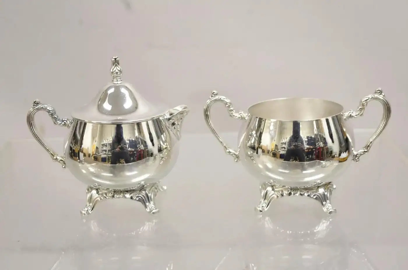 Vintage Silver Plated Victorian Style Tea Set