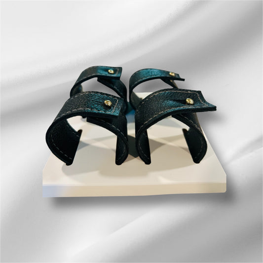 Handmade Guajira Indigenous Black Napkin Ring Set of 4