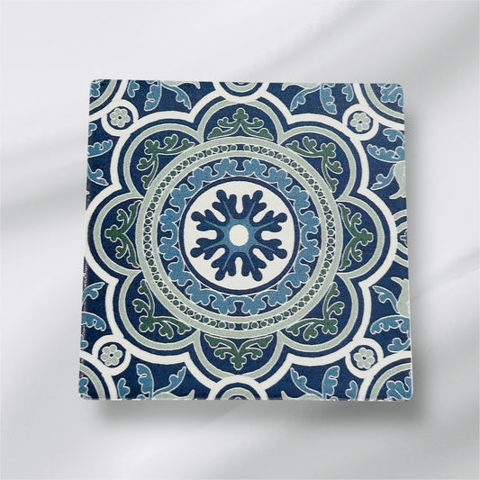 Blue Tile Coaster (set of 4)