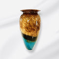 Oval Curve-Neck Glass Vase