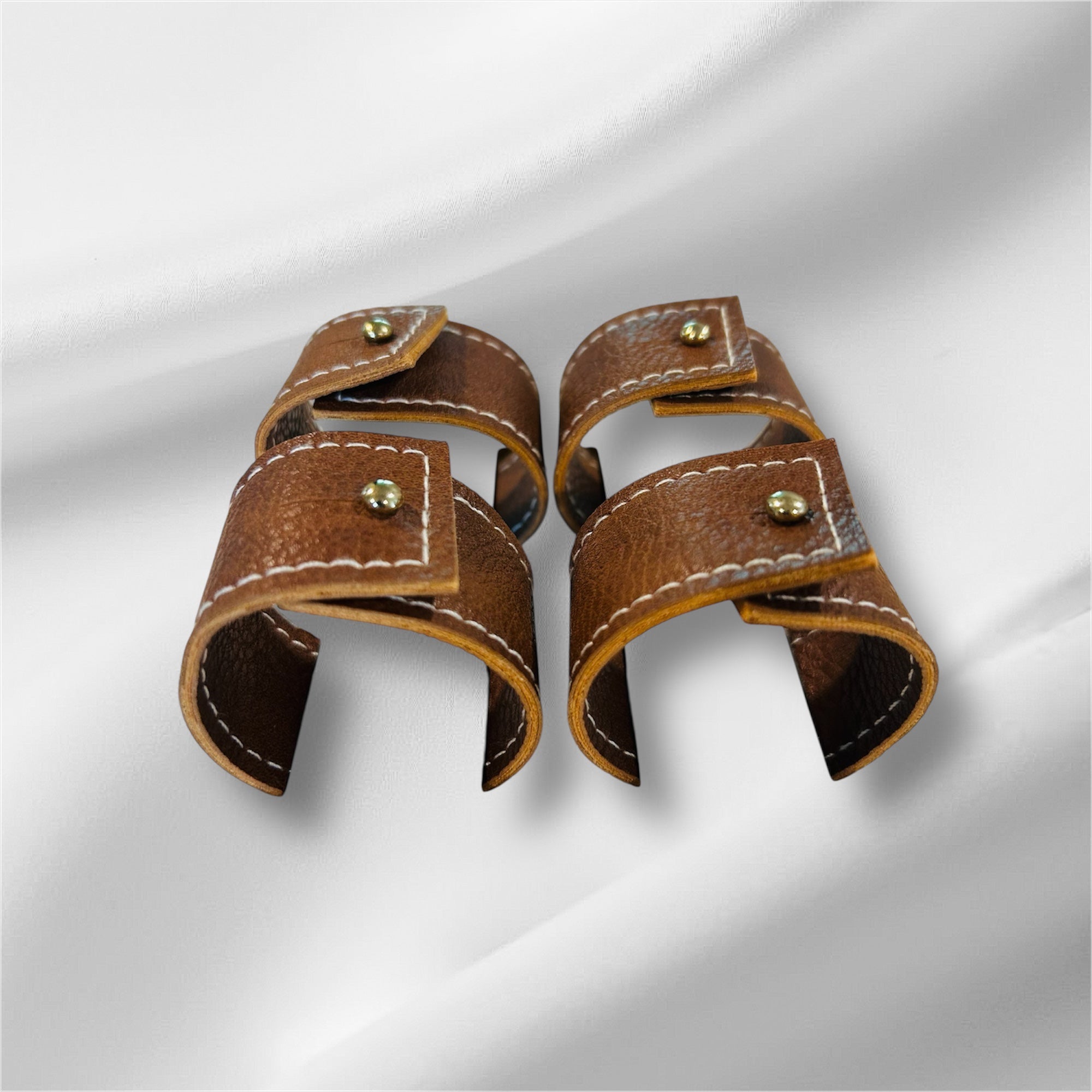 Handmade Guajira Indigenous Brown Napkin Ring Set of 4