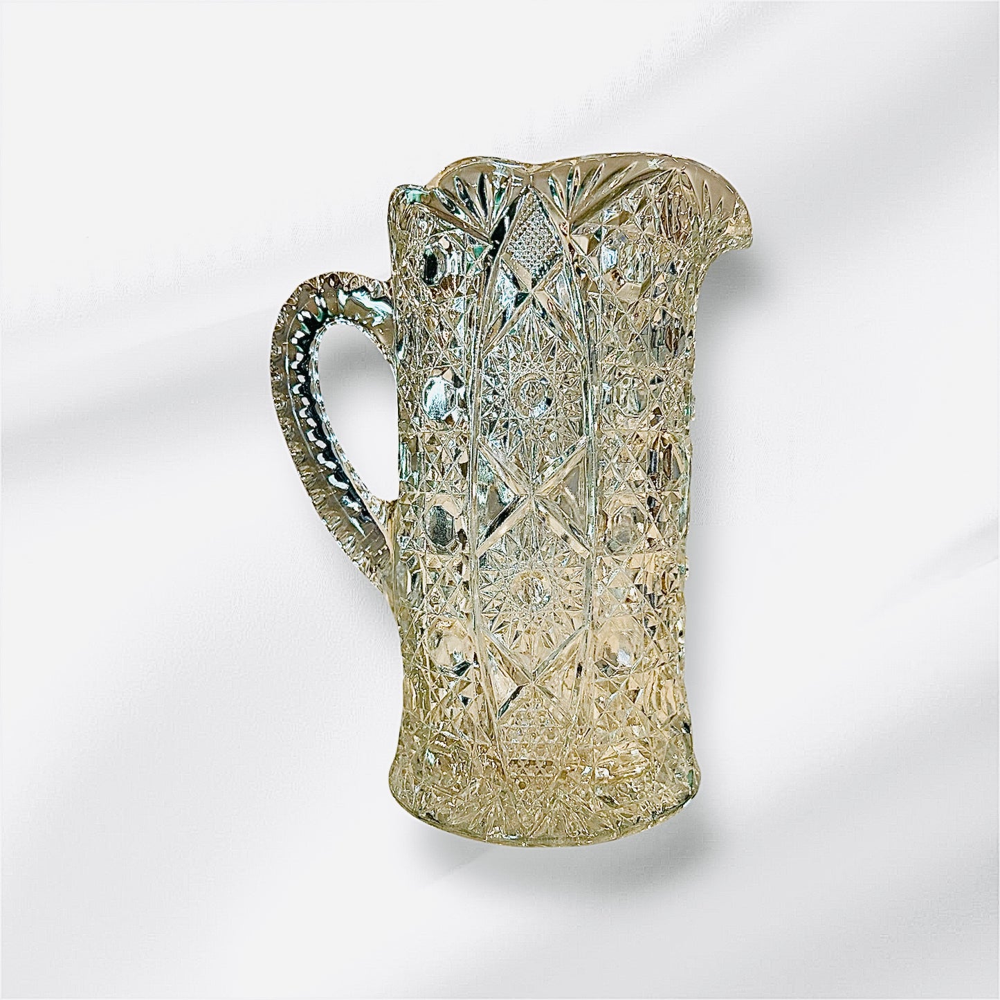 American Cut Glass Design Pitcher