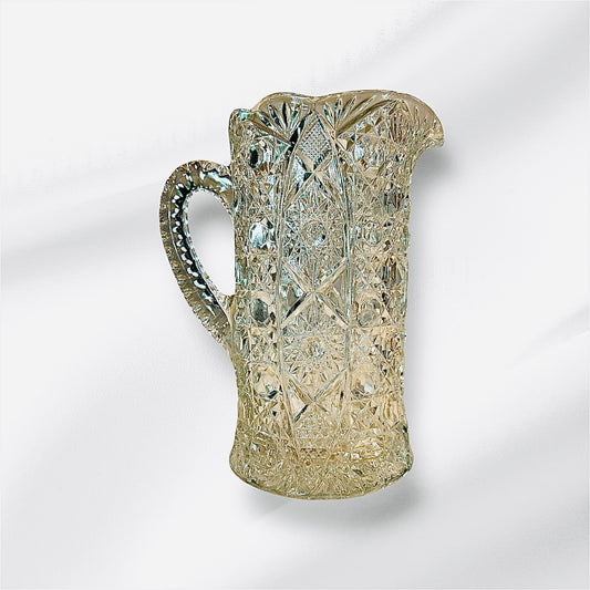 American Cut Glass Design Pitcher