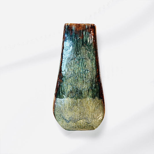 Tall Porcelain Painted Vase