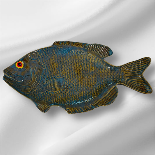 Moritz Design Blue Fish Plate