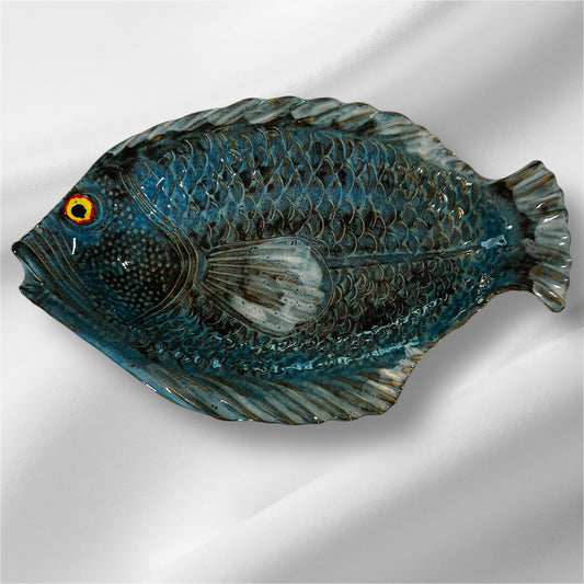 Moritz Design Blue Fish Plate