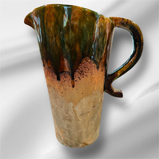 Large 1960 Mid-Century Pottery Pitcher