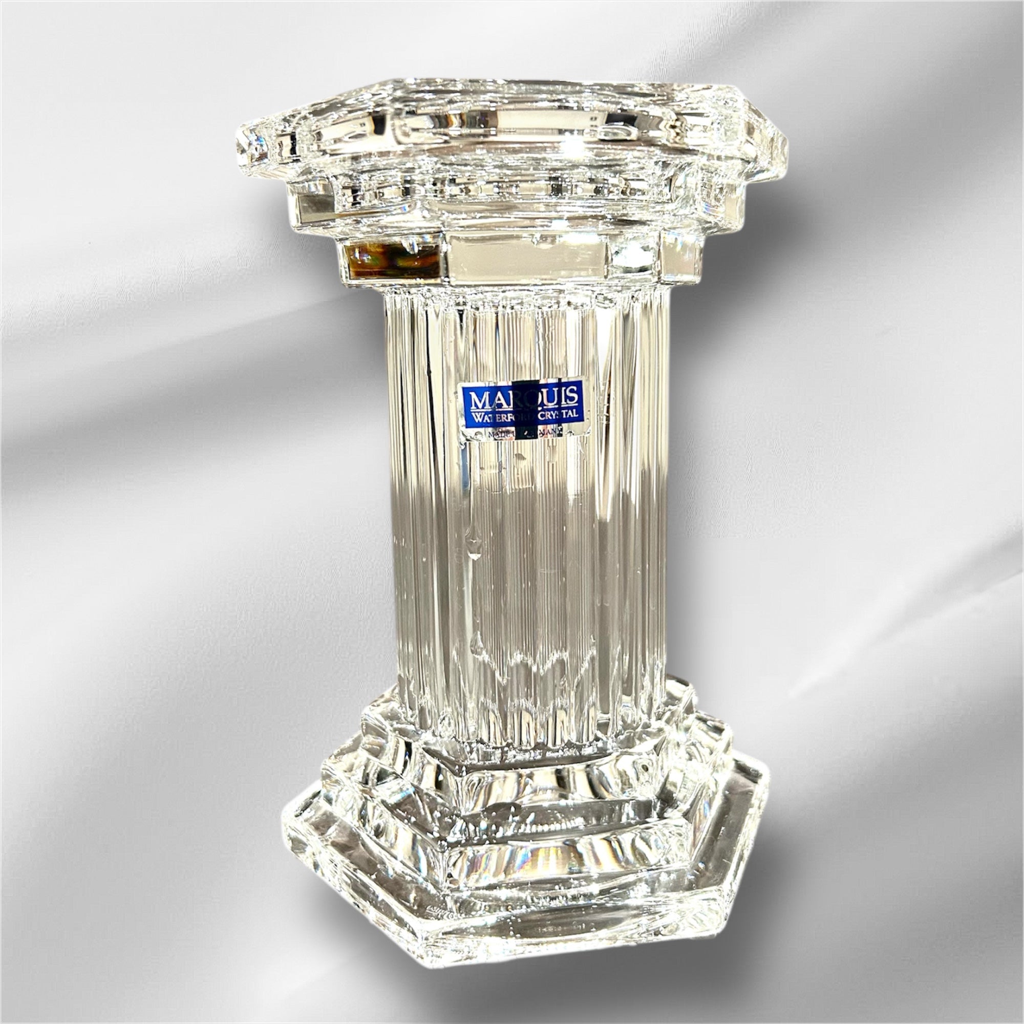 Marquis By Waterford Crystal Triumph 6" Pillar Candle Holder Germany