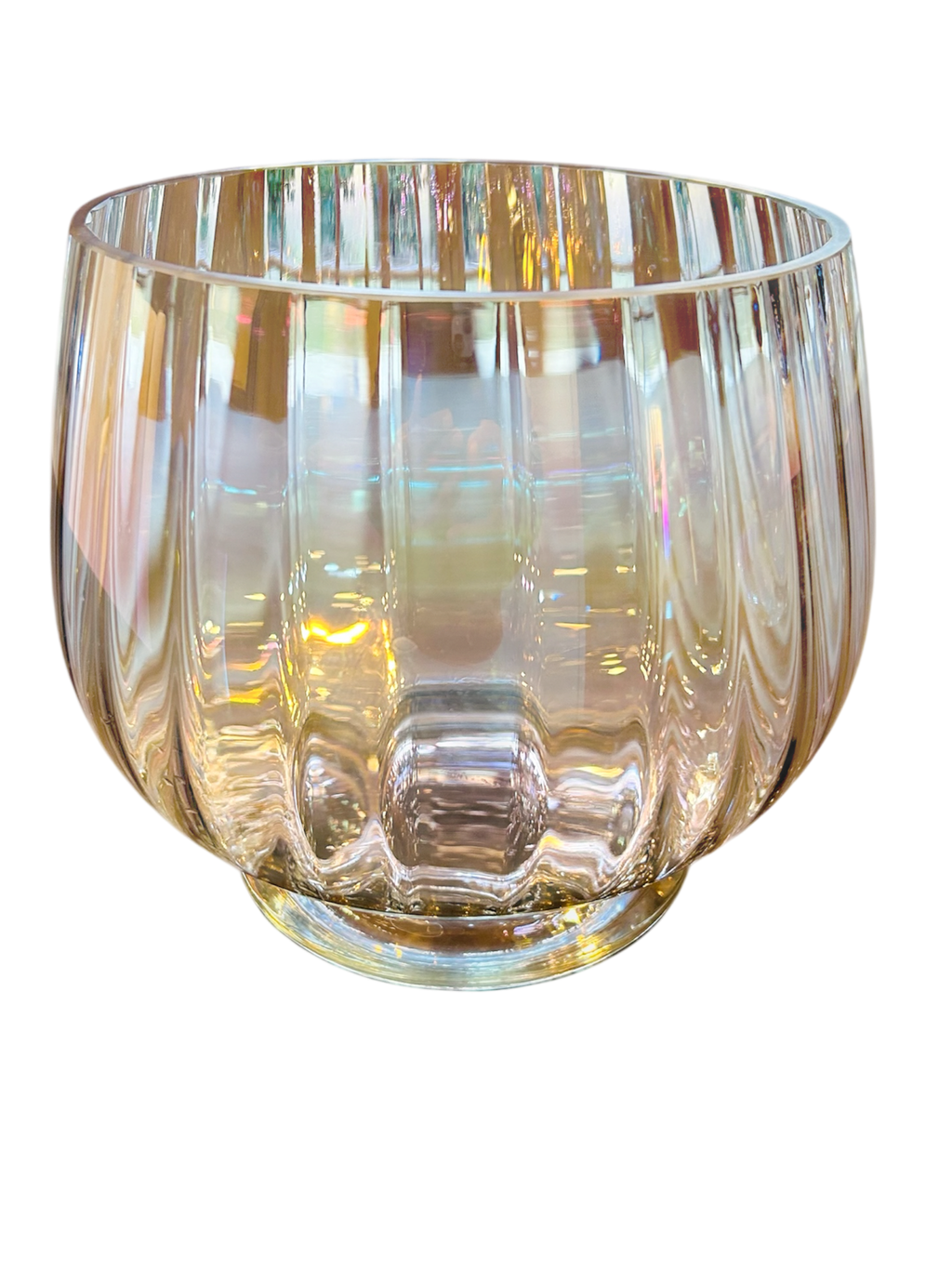 Vintage Fluted Kosta Boda Crystal Bowl