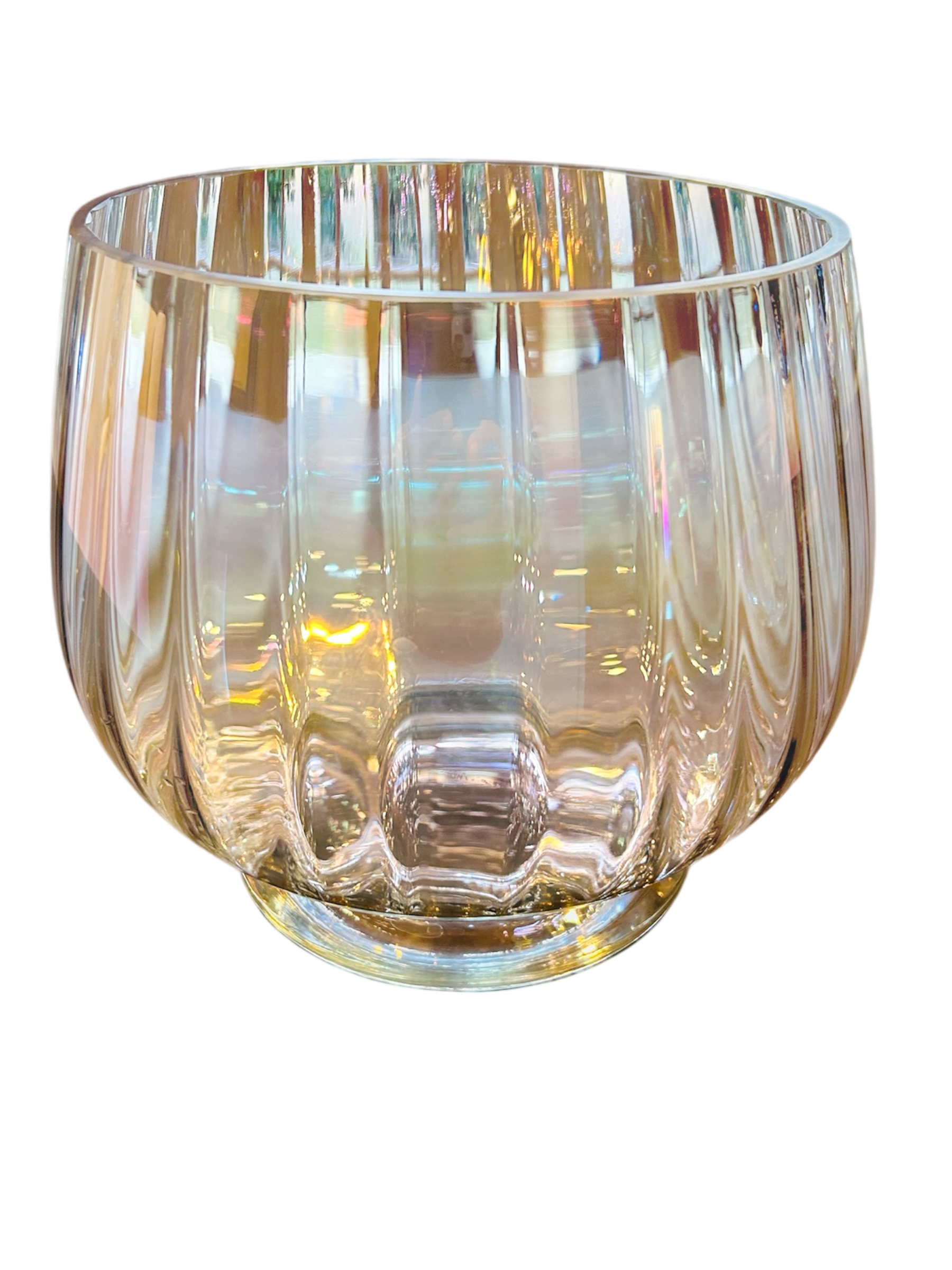 Vintage Fluted Kosta Boda Crystal Bowl