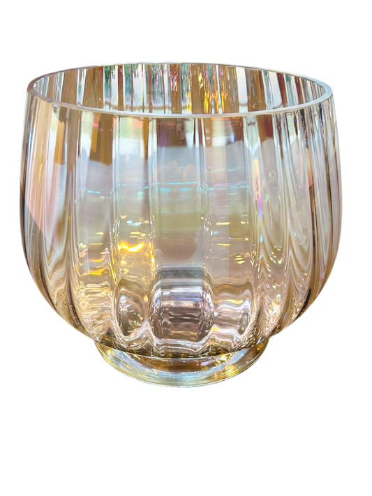 Vintage Fluted Kosta Boda Crystal Bowl