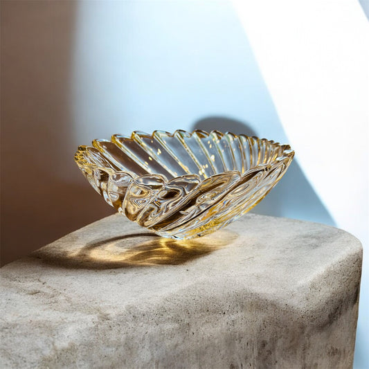 Serpentine Mikasa Crystal Bowl