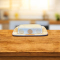 Noritake Ambience Mocha Java covered butter dish