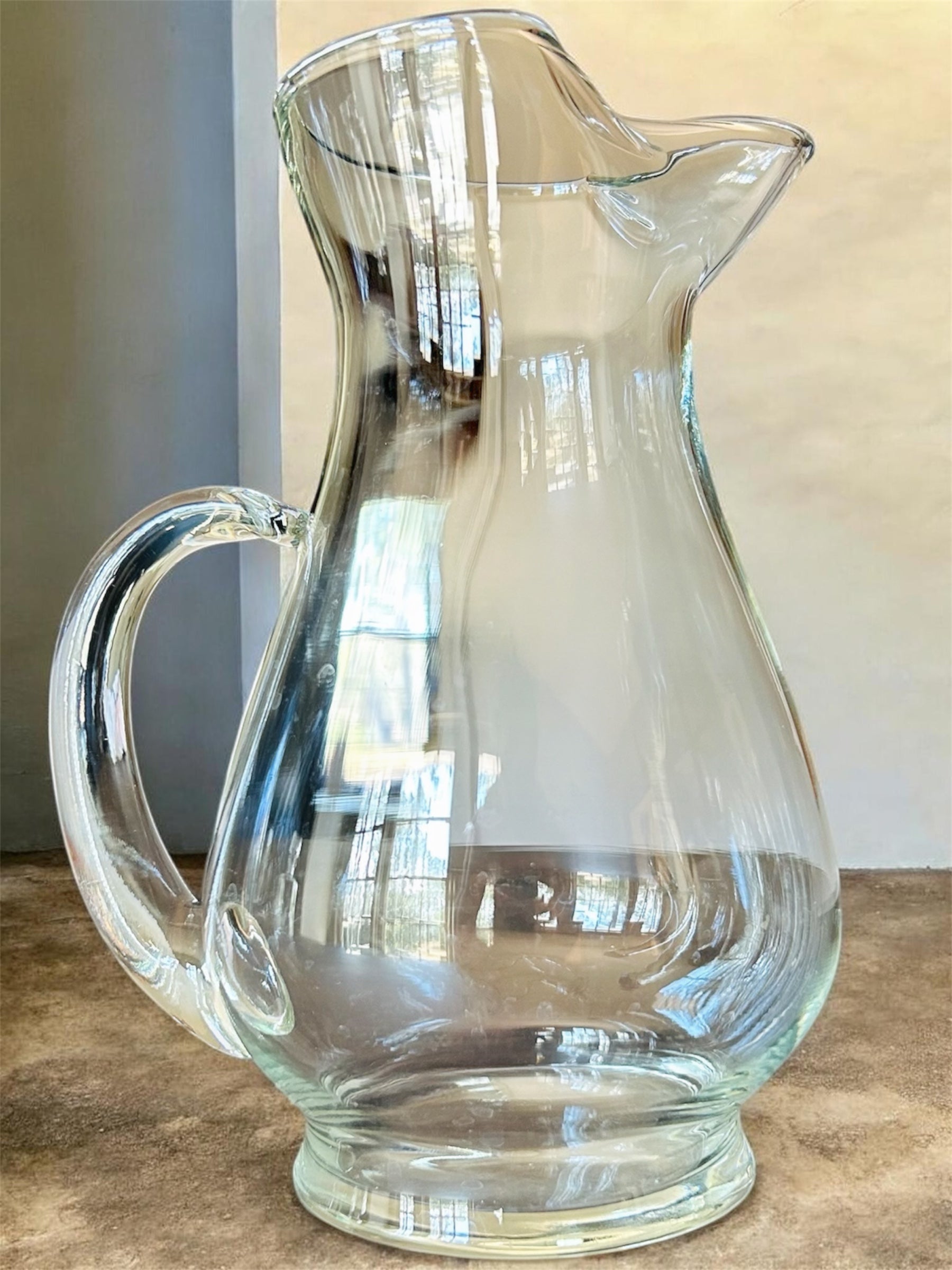 Large Glass Pitcher