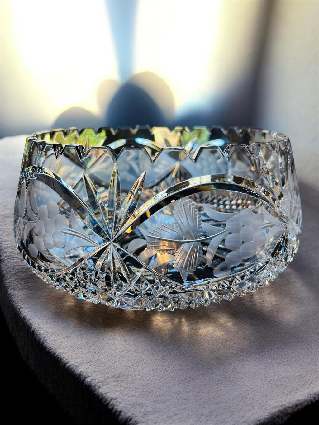 Bohemian American Crystal Bowl