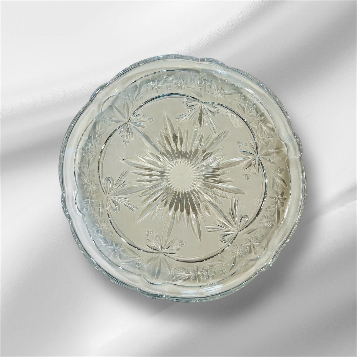Laces Glass Platter