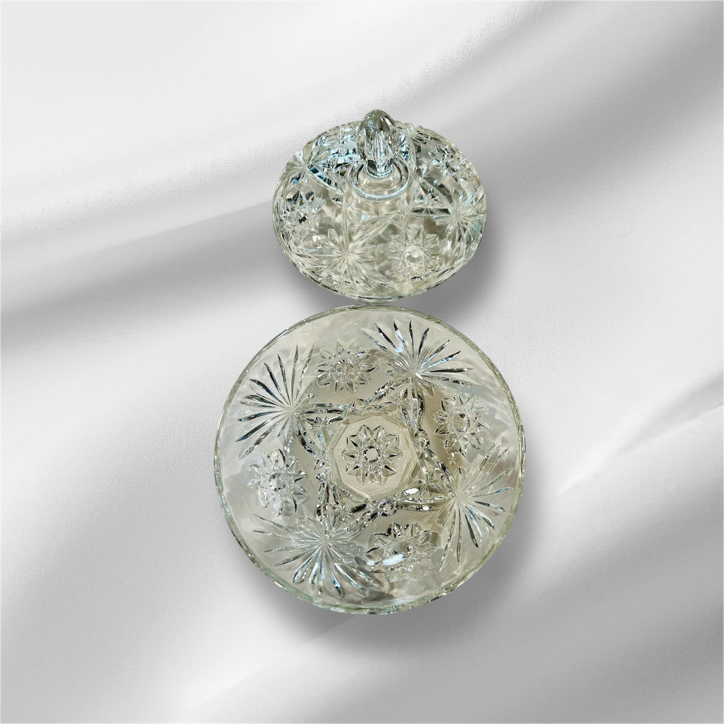 Tear Glass Bowl with Lid