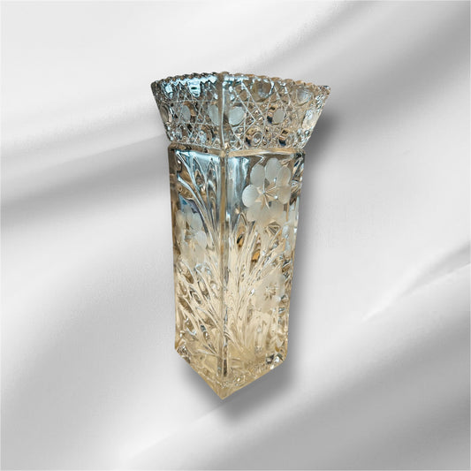 Square Glass Flower Vase