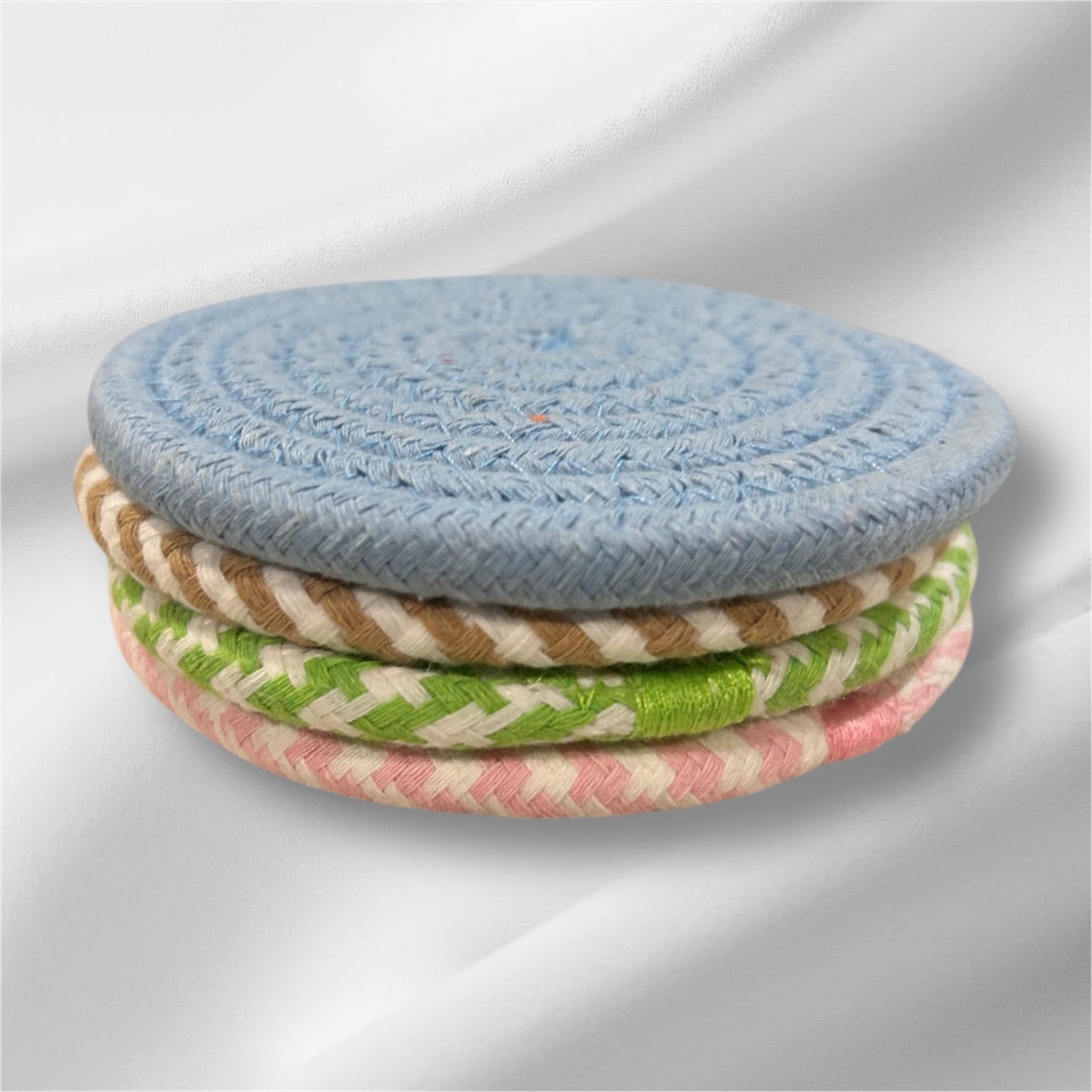 Handmade Venezuelan Multicolor Coasters Set of 4