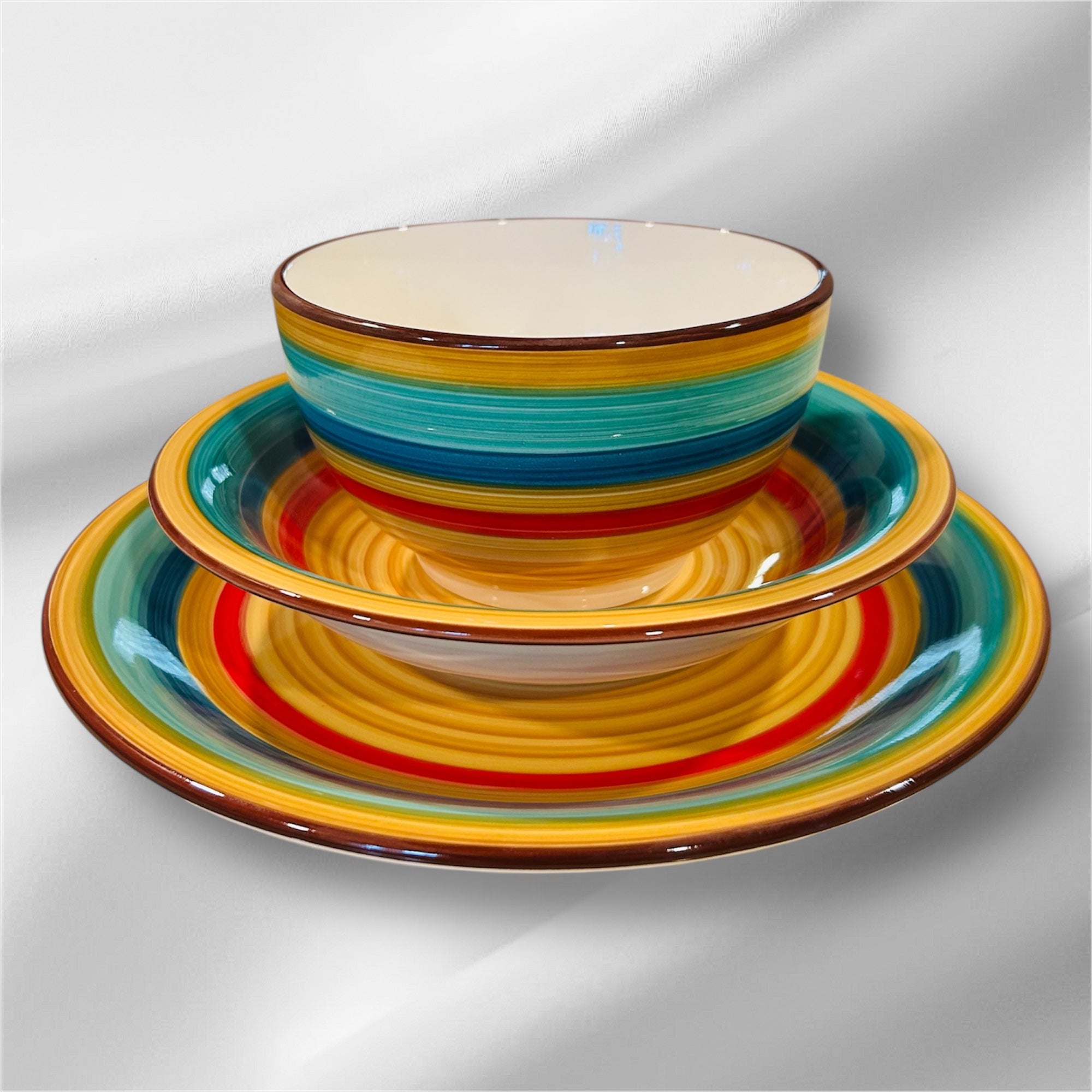 Gibson Multicolor Ceramic Chisa Set