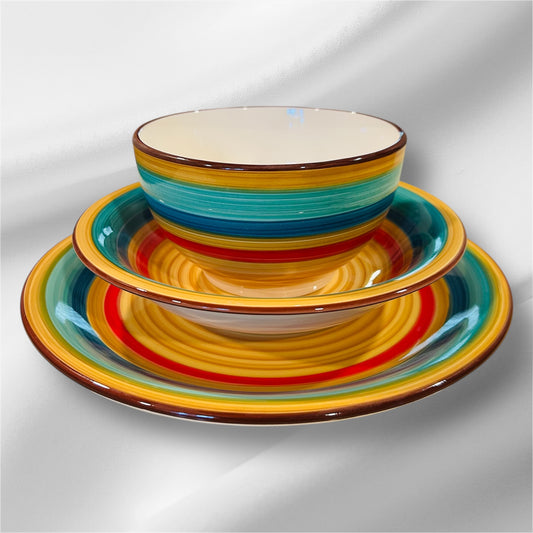 Gibson Multicolor Ceramic Chisa Set