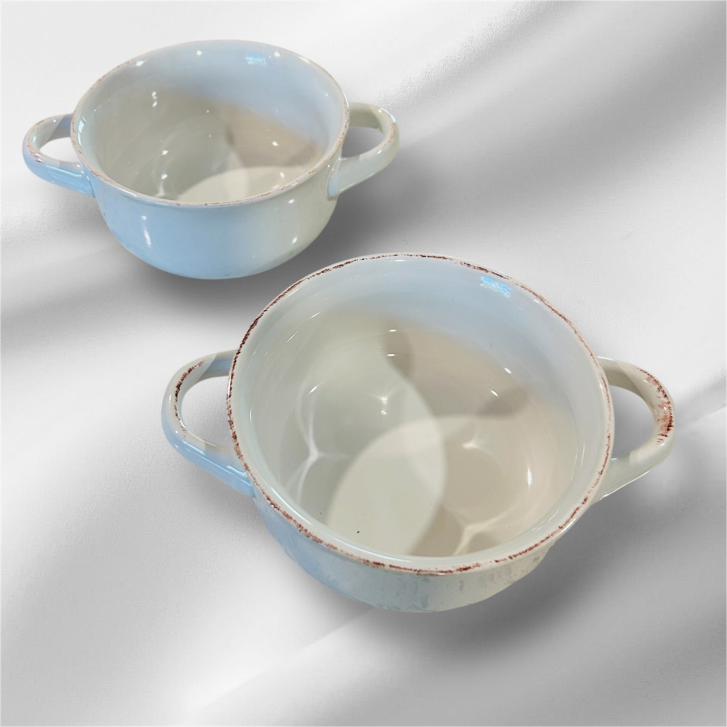 White Serving Bowls Set of 2