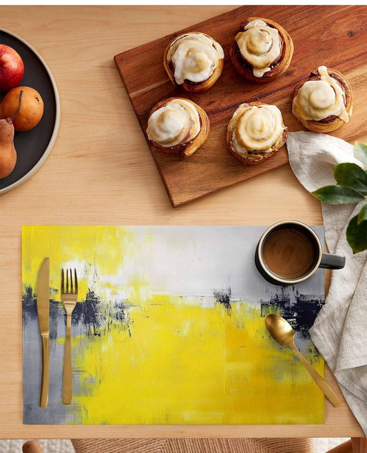 Placemats Yellow Set of 4
